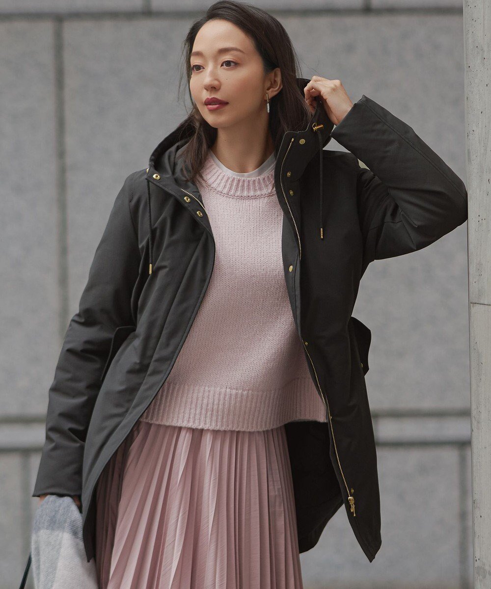 【23区/NIJYUSANKU】の【一部店舗限定/滝沢眞規子さん着用/撥水加工】ミリタリー フーデット ダウンコート 人気、トレンドファッション・服の通販 founy(ファニー) 　ファッションモデル・俳優・女優　Models　女性　Women　滝沢眞規子　Takizawa Makiko　ファッション　Fashion　レディースファッション　Fashion for Women　アウター　Coat / Outerwear Collection　コート・ロングコート・ピーコート　Long Coats, Peacoats & More　レディースジャケット・軽アウター　Jackets　ダウンジャケット・軽量ダウン　Warm & Lightweight Down Jackets　ジャケット　Jacket, Outerwear　ストレッチ　Stretch, Stretchy Fabric　ダウン　Down, Puffer　ポケット　Pocket, Pocket Detail　ミリタリー　Military, Army Style　レギュラー　Regular, Standard Fit　A/W・秋冬　Autumn/Winter　冬　Winter / This Winter　2025年　2025　2025-2026秋冬・A/W　Autumn/Winter 2025–26 AW25–26　 other-1|ID: prp329100004763011 ipo3291000000036439801