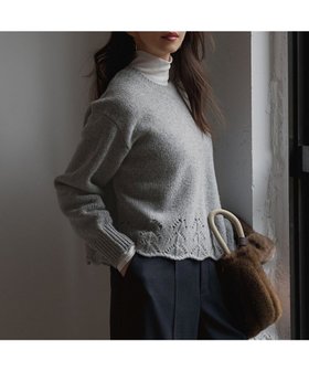 【23区/NIJYUSANKU】の【洗える】レーシーヘムデザイン パフスリーブ ニット 人気、トレンドファッション・服の通販 founy(ファニー) ファッション Fashion レディースファッション Fashion for Women トップス・カットソー Cut & Sew Tops ニット Knit Tops & Sweaters インナー Innerwear 洗える Machine Washable カットソー Cut and Sewn Top クラシック Classic, Timeless Style シンプル Simple, Minimal スリーブ Sleeve, Long Sleeve / Short Sleeve セーター Sweater, Knitwear 透かし Cut-Out, Lacework フェミニン Feminine, Girly フレア Flare, Flared A/W・秋冬 Autumn/Winter 冬 Winter / This Winter おすすめ Recommended / Our Picks エレガント 上品 Elegant 2025年 2025 2025-2026秋冬・A/W Autumn/Winter 2025–26 AW25–26 |ID:prp329100004763015