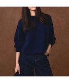 【23区/NIJYUSANKU】の【滝沢眞規子さん着用/洗える】レーシーヘムデザイン パフスリーブ ニット ダルブルー系|ID: prp329100004763015 ipo3291000000034686033