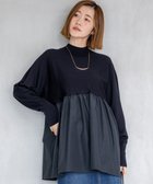 【23区/NIJYUSANKU】の【洗える】ギャザープルオーバー コンビ ニット 人気、トレンドファッション・服の通販 founy(ファニー) ファッション Fashion レディースファッション Fashion for Women トップス・カットソー Cut & Sew Tops ニット Knit Tops & Sweaters カジュアルプルオーバー・ニットトップス Pullovers & Knit Tops / Casual Pullovers 洗える Machine Washable ギャザー Gathered, Ruffled コンビ Combo, Combination Style シルク Silk, 100% Silk シンプル Simple, Minimal セーター Sweater, Knitwear デニム Denim, Jeans Material ドッキング Docking, Mixed Material なめらか Smooth, Silky Texture ハイネック High Neck, Mock Neck リラックス Relax, Relaxed Fit A/W・秋冬 Autumn/Winter 冬 Winter / This Winter 新作・新入荷 New Arrivals / New In エレガント 上品 Elegant 2025年 2025 2025-2026秋冬・A/W Autumn/Winter 2025–26 AW25–26 thumbnail ネイビー系|ID: prp329100004763017 ipo3291000000034474116