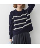 【23区/NIJYUSANKU】の【WEB 一部店舗限定】ビジューボーダー ニット ネイビー系|ID: prp329100004763019 ipo3291000000034474129