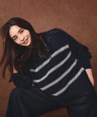 【23区/NIJYUSANKU】の【WEB 一部店舗限定/滝沢眞規子さん着用】ビジューボーダー ニット ネイビー系|ID: prp329100004763019 ipo3291000000035402509