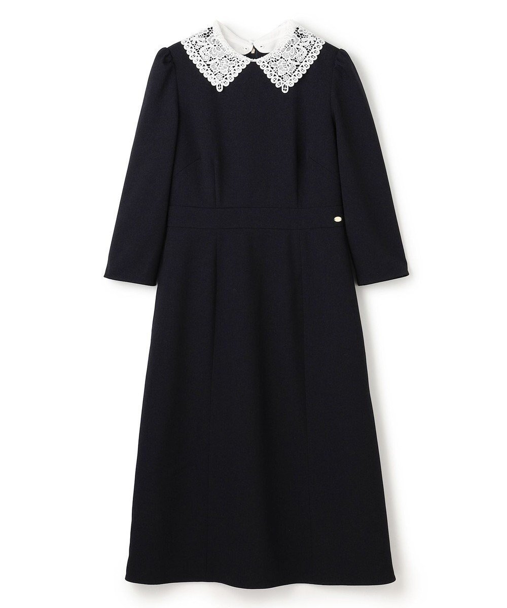 【トッカ/TOCCA】の【八木アリサさん着用】【WEB限定カラーあり・消臭】SWEET TEA TIME LACE ドレス インテリア・キッズ・メンズ・レディースファッション・服の通販 founy(ファニー) 　ファッションモデル・俳優・女優　Models　女性　Women　八木アリサ　Yagi Arisa　ファッション　Fashion　レディースファッション　Fashion for Women　ワンピース　Dresses　フォーマル・パーティードレス・結婚式用ドレス　Elegant & Casual Dresses　エレガント 上品　Elegant　カーディガン　Cardigan, Knitwear　クラシカル　Classical, Vintage-Inspired　ジャケット　Jacket, Outerwear　ストレッチ　Stretch, Stretchy Fabric　ドレス　Dress, One-Piece　人気　Popular, Best Seller　フィット　Fit, Slim Fit　フレア　Flare, Flared　レース　Lace, Lace Fabric　A/W・秋冬　Autumn/Winter　S/S・春夏　SS, Spring/Summer, Warm Season　おすすめ　Recommended / Our Picks　夏　Summer　ビジネス 仕事 通勤　Business / Work / Commuting　[WEB限定]ネイビー系|ID: prp329100004763021 ipo3291000000034474138