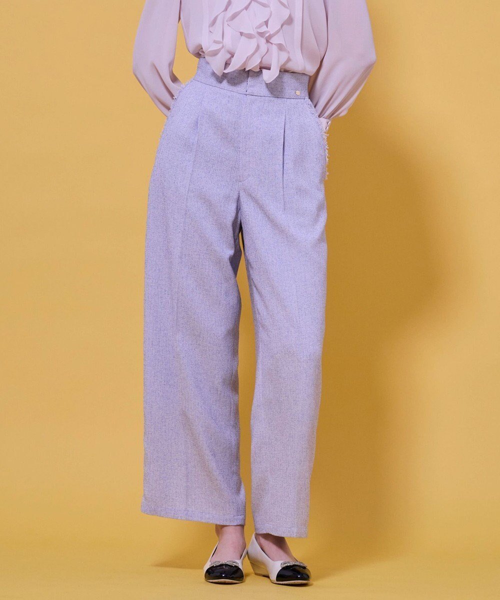【トッカ/TOCCA】の【八木アリサさん着用】【消臭】FROST MIST TWEED パンツ インテリア・キッズ・メンズ・レディースファッション・服の通販 founy(ファニー) 　ファッションモデル・俳優・女優　Models　女性　Women　八木アリサ　Yagi Arisa　ファッション　Fashion　レディースファッション　Fashion for Women　パンツ　Pants & Trousers　シンプル　Simple, Minimal　ジャケット　Jacket, Outerwear　ツイード　Twill, Twill Weave　トレンド　Trend, Trending Now　フォーマル　Formal, Dressy　ワイド　Wide, Wide Fit　夏　Summer　S/S・春夏　SS, Spring/Summer, Warm Season　A/W・秋冬　Autumn/Winter　ライラック系5|ID: prp329100004763024 ipo3291000000034779249