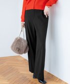 【23区/NIJYUSANKU】の【洗える】ウォームストレッチ ワイド パンツ ブラック系|ID: prp329100004763027 ipo3291000000034474160