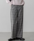【23区/NIJYUSANKU】の【先行予約/洗える】ウォームストレッチ チェック ワイド パンツ グレーチェック|ID: prp329100004763029 ipo3291000000034474166