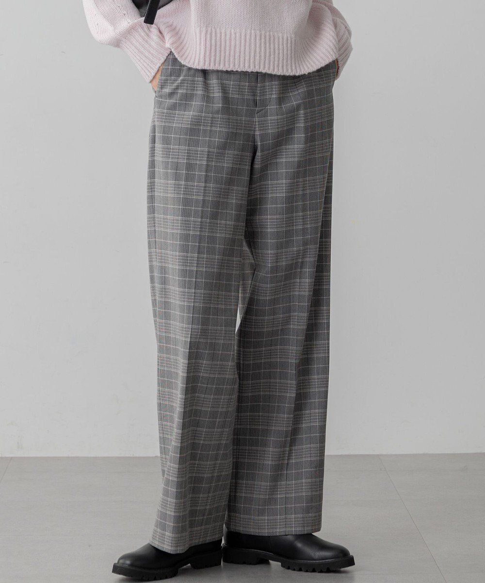 【23区/NIJYUSANKU】の【先行予約/洗える】ウォームストレッチ チェック ワイド パンツ インテリア・キッズ・メンズ・レディースファッション・服の通販 founy(ファニー) ファッション Fashion レディースファッション Fashion for Women パンツ Pants & Trousers ウォーム Warm Fabric 洗える Machine Washable 秋 Autumn ストレッチ Stretch, Stretchy Fabric チェック Check, Plaid, Tartan テーパード Tapered, Tapered Pants なめらか Smooth, Silky Texture バランス Balance, Style Balance 無地 Plain, Solid Color ワイド Wide, Wide Fit A/W・秋冬 Autumn/Winter 冬 Winter / This Winter エレガント 上品 Elegant 2025年 2025 2025-2026秋冬・A/W Autumn/Winter 2025–26 AW25–26 グレーチェック|ID: prp329100004763029 ipo3291000000034474166