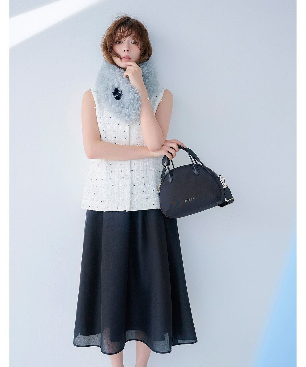 【トッカ/TOCCA】の【八木アリサさん着用】【消臭】IN VEIL スカート 人気、トレンドファッション・服の通販 founy(ファニー) 　ファッションモデル・俳優・女優　Models　女性　Women　八木アリサ　Yagi Arisa　ファッション　Fashion　レディースファッション　Fashion for Women　スカート　Skirts　エレガント 上品　Elegant　オーガンジー　Organza Fabric　カットソー　Cut and Sewn Top　フォルム　Silhouette, Form　夏　Summer　S/S・春夏　SS, Spring/Summer, Warm Season　A/W・秋冬　Autumn/Winter　 other-1|ID: prp329100004763035 ipo3291000000034474195
