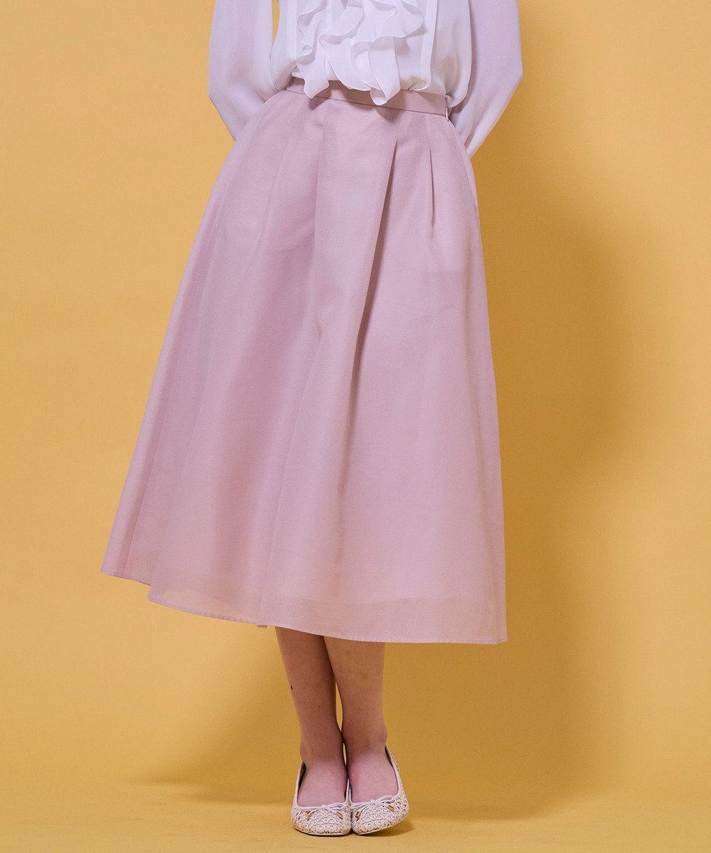 【トッカ/TOCCA】の【八木アリサさん着用】【消臭】IN VEIL スカート インテリア・キッズ・メンズ・レディースファッション・服の通販 founy(ファニー) 　ファッションモデル・俳優・女優　Models　女性　Women　八木アリサ　Yagi Arisa　ファッション　Fashion　レディースファッション　Fashion for Women　スカート　Skirts　エレガント 上品　Elegant　オーガンジー　Organza Fabric　カットソー　Cut and Sewn Top　フォルム　Silhouette, Form　夏　Summer　S/S・春夏　SS, Spring/Summer, Warm Season　A/W・秋冬　Autumn/Winter　ピンク系|ID: prp329100004763035 ipo3291000000035349894
