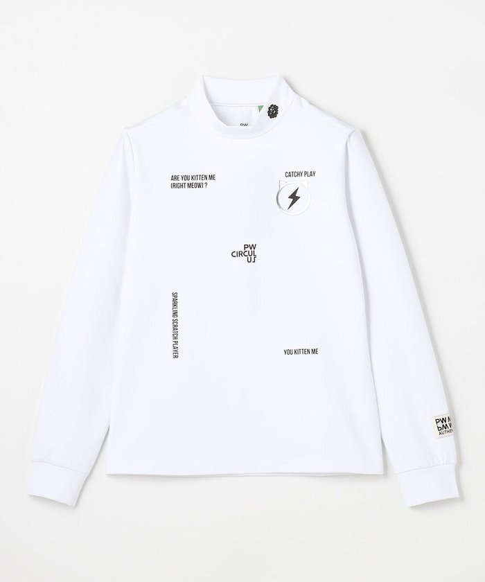 【ピーダブリュサーキュラス/PW CIRCULUS】の【裏起毛であたたか】【WOMEN】CATモチーフ 裏起毛ロングスリーブモックネックT ゴルフウェア レディース インテリア・キッズ・メンズ・レディースファッション・服の通販 founy(ファニー) https://founy.com/ ファッション Fashion レディースファッション Fashion for Women トップス・カットソー Cut & Sew Tops シャツ・ブラウス・オフィスカジュアル Elegant Blouses & Button-Ups ロングTシャツ・Tシャツ Longline T-Shirts & Tees カットソー・ベーシックTシャツ Cut-and-Sewn Tops / Stretch Tees & Basics インナー Innerwear カットソー Cut and Sewn Top グラフィック Graphic, Graphic Design 今季 This Season, Current Season シンプル Simple, Minimal ストレッチ Stretch, Stretchy Fabric 猫 Cat, Kitty プリント Print, Printed Pattern ベスト Vest, Waistcoat モチーフ Motif, Design Theme モックネック Mock Neck, Short Turtleneck ワンポイント One Point, Statement Accent 冬 Winter / This Winter A/W・秋冬 Autumn/Winter エレガント 上品 Elegant ゴルフ Golf 2025年 2025 2025-2026秋冬・A/W Autumn/Winter 2025–26 AW25–26 |ID: prp329100004763044 ipo3291000000034474222