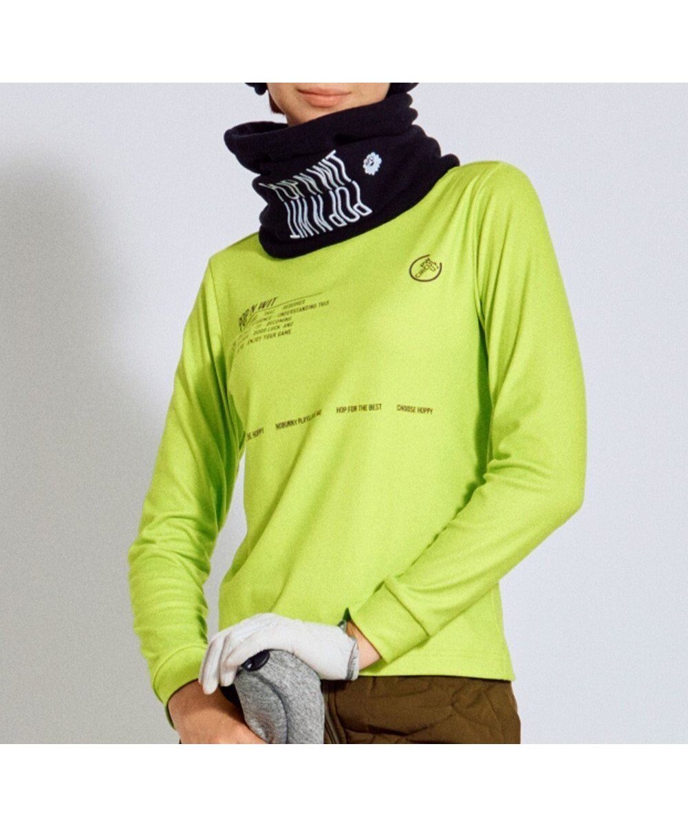 【ピーダブリュサーキュラス/PW CIRCULUS】の【起毛素材であたたか】【WOMEN】スピンドル付 両面起毛タートルネック ゴルフウェア レディース インテリア・キッズ・メンズ・レディースファッション・服の通販 founy(ファニー) 　ファッション　Fashion　レディースファッション　Fashion for Women　トップス・カットソー　Cut & Sew Tops　シャツ・ブラウス・オフィスカジュアル　Elegant Blouses & Button-Ups　ロングTシャツ・Tシャツ　Longline T-Shirts & Tees　カットソー・ベーシックTシャツ　Cut-and-Sewn Tops / Stretch Tees & Basics　タートルネック・ハイネックトップス　Turtlenecks & High-Neck Tops　インナー　Innerwear　カットソー　Cut and Sewn Top　グラフィック　Graphic, Graphic Design　ストレッチ　Stretch, Stretchy Fabric　スピンドル　Spindle, Drawcord　タートルネック　Turtleneck, High Neck　ベスト　Vest, Waistcoat　防寒　Cold Protection, Winter-Ready　モックネック　Mock Neck, Short Turtleneck　ルーズ　Loose, Oversized　ワンポイント　One Point, Statement Accent　冬　Winter / This Winter　A/W・秋冬　Autumn/Winter　おすすめ　Recommended / Our Picks　ゴルフ　Golf　2025年　2025　2025-2026秋冬・A/W　Autumn/Winter 2025–26 AW25–26　ライトグリーン系|ID: prp329100004763046 ipo3291000000034474238