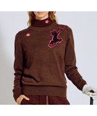 【ピーダブリュサーキュラス/PW CIRCULUS】の【WOMEN】Spark cat クルーネックニット ゴルフウェア レディース ダークブラウン系|ID: prp329100004763047 ipo3291000000034474251