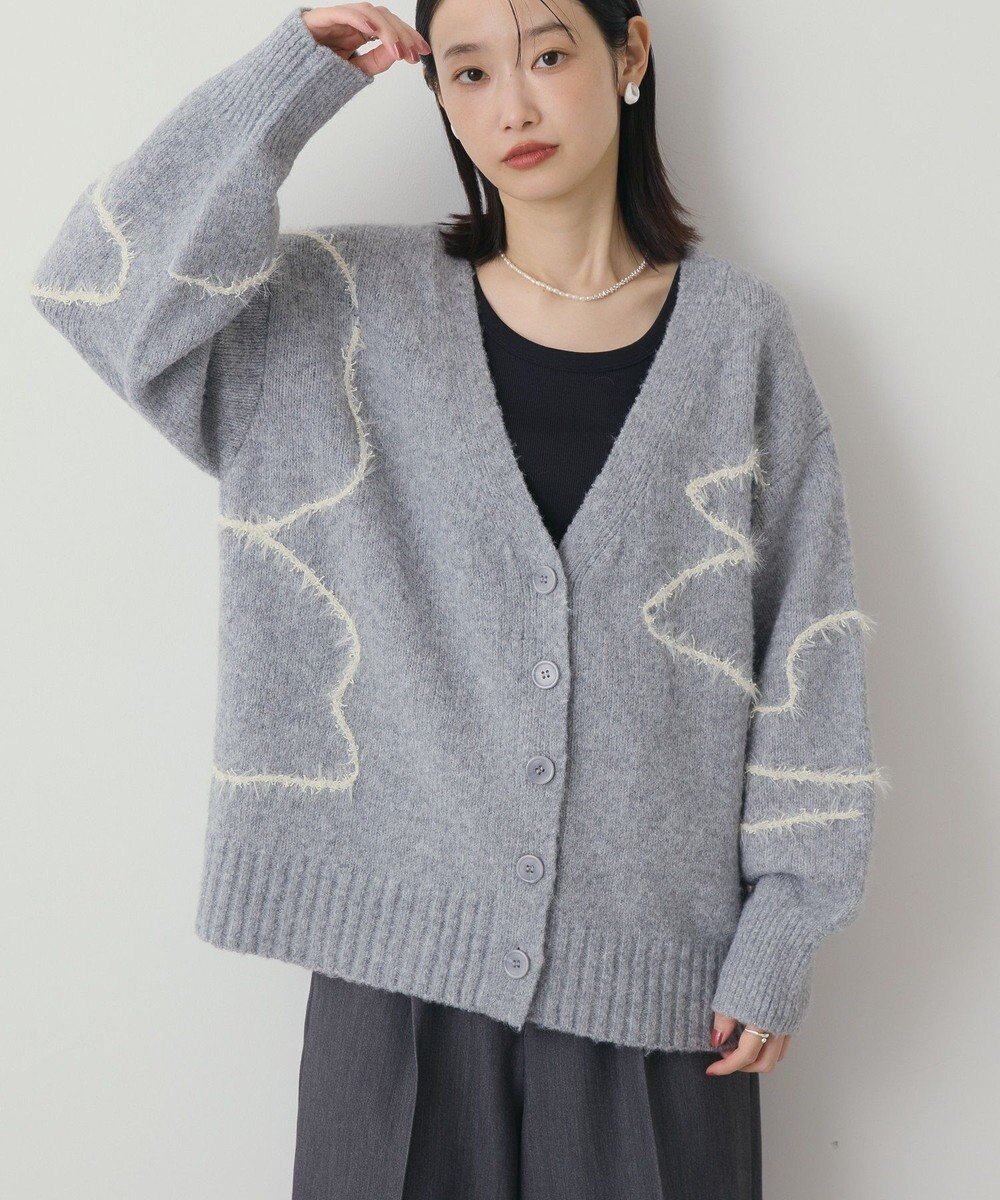 【アメリカンホリック/AMERICAN HOLIC】のニュアンスライン柄Vネックカーディガン インテリア・キッズ・メンズ・レディースファッション・服の通販 founy(ファニー) ファッション Fashion レディースファッション Fashion for Women トップス・カットソー Cut & Sew Tops カーディガン・羽織り Layered Style Cardigans Vネックトップス V-Neck Tops / V-Cut Neckline Shirts アメリカン American Style カーディガン Cardigan, Knitwear シンプル Simple, Minimal スタイリッシュ Stylish, Fashionable ボトム Bottoms, Lower Wear ポケット Pocket, Pocket Detail A/W・秋冬 Autumn/Winter おすすめ Recommended / Our Picks Gray Mixture|ID: prp329100004763058 ipo3291000000034474295