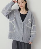 【アメリカンホリック/AMERICAN HOLIC】のニュアンスライン柄Vネックカーディガン Gray Mixture|ID: prp329100004763058 ipo3291000000035547689