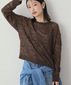 【アメリカンホリック/AMERICAN HOLIC】のレース編みニットプルオーバー Brown|ID: prp329100004763059 ipo3291000000035521013