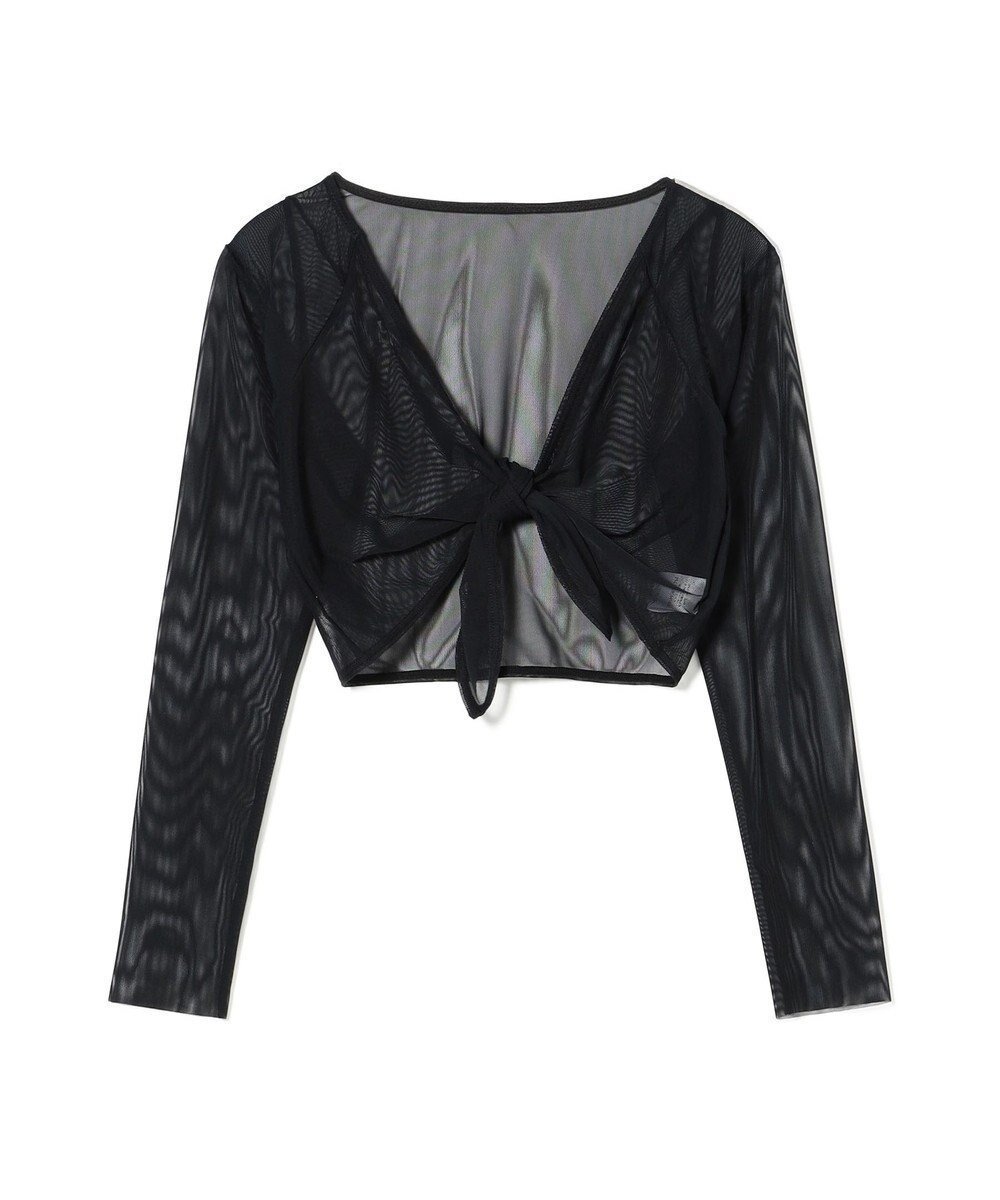 【チャコット/Chacott】のチュールカシュクール インテリア・キッズ・メンズ・レディースファッション・服の通販 founy(ファニー) 　ファッション　Fashion　レディースファッション　Fashion for Women　トップス・カットソー　Cut & Sew Tops　新作・新入荷　New Arrivals / New In　ストレッチ　Stretch, Stretchy Fabric　チュール　Tulip, Tulip Motif　ブラック|ID: prp329100004763060 ipo3291000000034474304