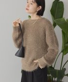 【アメリカンホリック/AMERICAN HOLIC】の【WEB限定】フェザーゆるニットプルオーバー Mocha|ID: prp329100004763069 ipo3291000000034474344