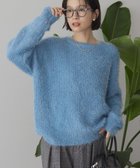 【アメリカンホリック/AMERICAN HOLIC】の【WEB限定】フェザーゆるニットプルオーバー Sax|ID: prp329100004763069 ipo3291000000034474345