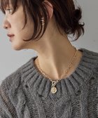 【アメリカンホリック/AMERICAN HOLIC】のコイントップダブルチェーンネックレス Gold|ID: prp329100004763070 ipo3291000000034474348