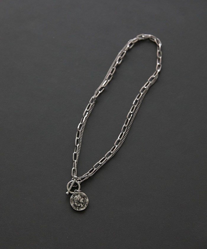 【アメリカンホリック/AMERICAN HOLIC】のコイントップダブルチェーンネックレス インテリア・キッズ・メンズ・レディースファッション・服の通販 founy(ファニー) https://founy.com/ ファッション Fashion レディースファッション Fashion for Women ジュエリー Jewelry ネックレス Necklaces & Pendants おすすめ Recommended / Our Picks アクセサリー Fashion Accessories クラシカル Classical, Vintage-Inspired コンパクト Compact, Small Size チェーン Chain, Chain Strap トレンド Trend, Trending Now ネックレス Necklace, Pendant Necklace |ID: prp329100004763070 ipo3291000000035520674