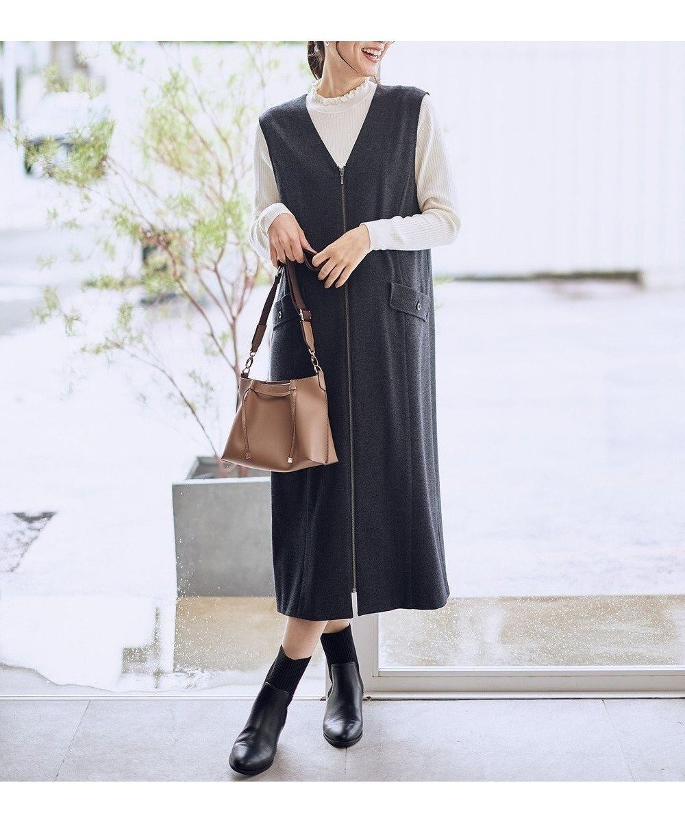 【エニー/ANY】の【2WAY/セットアップ可】ライトツイードジャンパースカート 人気、トレンドファッション・服の通販 founy(ファニー) 　ファッション　Fashion　レディースファッション　Fashion for Women　セットアップ　Matching Sets　スカート・ミニ/ミディ/マキシ　Skirts / Mini, Midi & Maxi Skirts　インナー　Innerwear　洗える　Machine Washable　セットアップ　Set-Up, Coordinated Outfit　ツイード　Twill, Twill Weave　トレンド　Trend, Trending Now　ボトム　Bottoms, Lower Wear　ポケット　Pocket, Pocket Detail　ロング　Long, Long-Length　ワイド　Wide, Wide Fit　A/W・秋冬　Autumn/Winter　 other-1|ID: prp329100004763071 ipo3291000000035635859