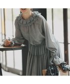 【ハッシュニュアンス/#Newans】の【前後着用可能】【高山都さんコラボ】ビッグカラー2WAYブラウス グレー|ID: prp329100004763072 ipo3291000000034474355