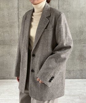 【ハッシュニュアンス/#Newans】の【LEE掲載アイテム】オーバーサイズテーラードジャケット 人気、トレンドファッション・服の通販 founy(ファニー) 雑誌掲載アイテム Magazine Picks & Fashion Features ファッション雑誌 Fashion Magazines リー LEE ファッション Fashion レディースファッション Fashion for Women アウター Coat / Outerwear Collection レディースジャケット・軽アウター Jackets テーラードジャケット / 通勤・きれいめスタイル Tailored Jackets & Blazers クラシック Classic, Timeless Style ジャケット Jacket, Outerwear ストレッチ Stretch, Stretchy Fabric 雑誌 Magazine, Fashion Magazine チェック Check, Plaid, Tartan ツイード／ツィード Choker, Choker Necklace パイピング Piping, Trim Design フィット Fit, Slim Fit 冬 Winter / This Winter A/W・秋冬 Autumn/Winter エレガント 上品 Elegant |ID:prp329100004763073