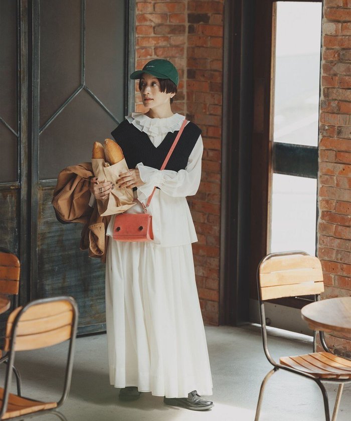 【ハッシュニュアンス/#Newans】の【高山都さんコラボ】ダブルギャザーロングスカート インテリア・キッズ・メンズ・レディースファッション・服の通販 founy(ファニー) https://founy.com/ ファッション Fashion レディースファッション Fashion for Women スカート Skirts ロングスカート Long Skirts / Maxi & Midi Skirts 洗える Machine Washable ギャザー Gathered, Ruffled コラボ Collaboration, Collab セットアップ Set-Up, Coordinated Outfit ティアード Tiered, Tiered Style ドローコード Drawcord, Drawstring Cord なめらか Smooth, Silky Texture バランス Balance, Style Balance A/W・秋冬 Autumn/Winter 新作・新入荷 New Arrivals / New In |ID: prp329100004763074 ipo3291000000034474361