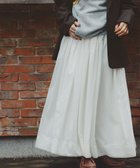【ハッシュニュアンス/#Newans】の【LEE掲載アイテム】ダブルギャザーロングスカート ホワイト|ID: prp329100004763074 ipo3291000000036039888