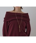 【グレース コンチネンタル/GRACE CONTINENTAL】のウールオフショルニットトップ ボルドー|ID: prp329100004763076 ipo3291000000034474370