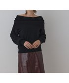 【グレース コンチネンタル/GRACE CONTINENTAL】のウールオフショルニットトップ ブラック|ID: prp329100004763076 ipo3291000000034474372