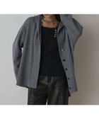【グレース コンチネンタル/GRACE CONTINENTAL】のウールフードニットカーディガン 人気、トレンドファッション・服の通販 founy(ファニー) ファッション Fashion レディースファッション Fashion for Women トップス・カットソー Cut & Sew Tops ニット Knit Tops & Sweaters カーディガン・羽織り Layered Style Cardigans カーディガン Cardigan, Knitwear ストール Stole, Wrap プレート Plate, Dish ミドル Middle Length, Mid Height メタル Metal, Metal Parts エレガント 上品 Elegant A/W・秋冬 Autumn/Winter thumbnail グレー|ID: prp329100004763077 ipo3291000000035650007