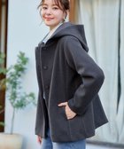 【ティアクラッセ/Tiaclasse】のフーデットショートコート チャコールグレー|ID: prp329100004763087 ipo3291000000035634793