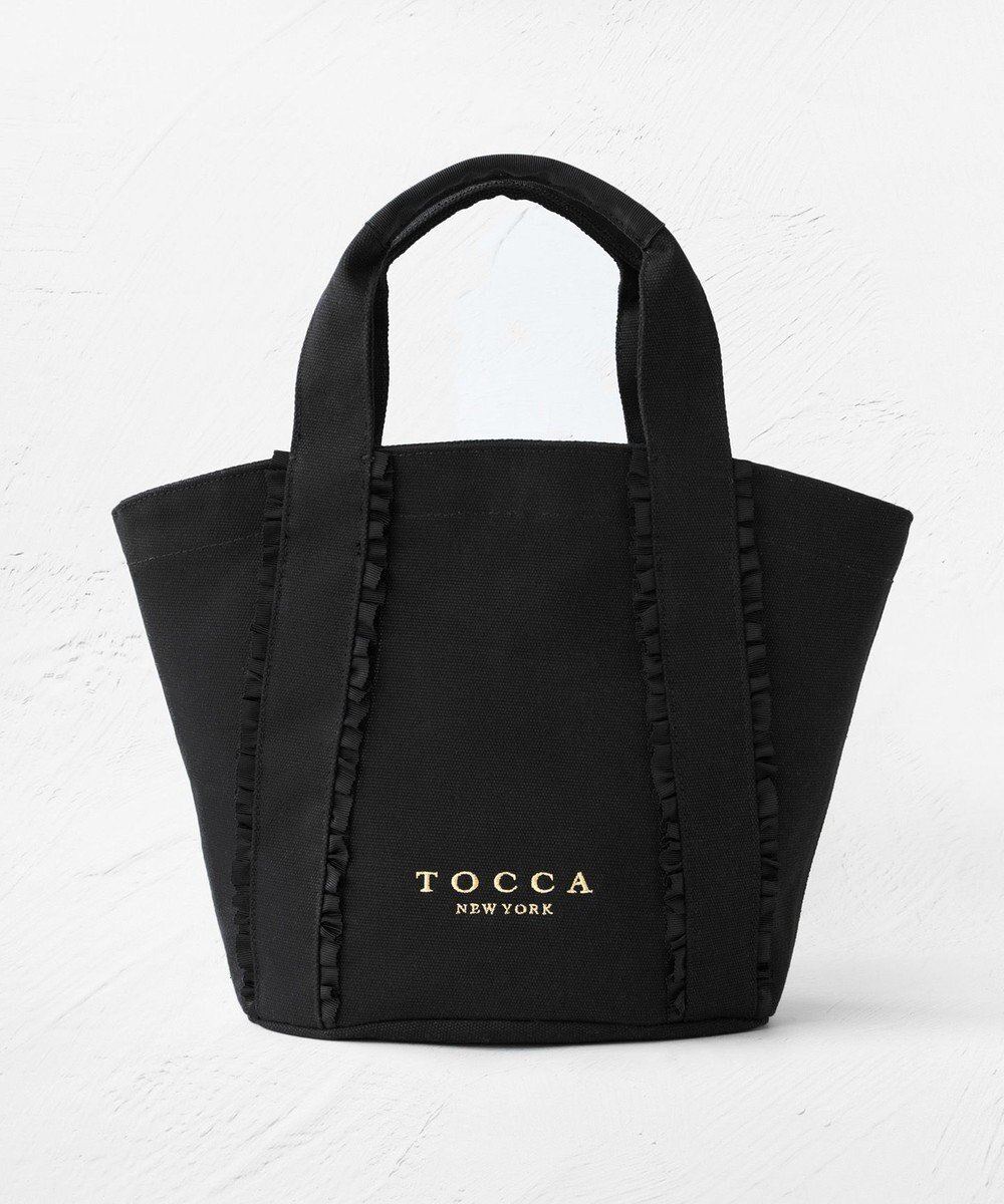 【トッカ/TOCCA】のTRILL TRIM CANVASTOTE キャンバストートバッグ インテリア・キッズ・メンズ・レディースファッション・服の通販 founy(ファニー) ファッション Fashion レディースファッション Fashion for Women バッグ Bags シンプル Simple, Minimal 財布 Wallet, Purse デニム Denim, Jeans Material トリミング Trimming, Decorative Edge フェミニン Feminine, Girly フォルム Silhouette, Form フリル Frill, Ruffle ポケット Pocket, Pocket Detail モダン Modern, Contemporary S/S・春夏 SS, Spring/Summer, Warm Season 新作・新入荷 New Arrivals / New In おすすめ Recommended / Our Picks 夏 Summer ビジネス 仕事 通勤 Business / Work / Commuting 2026年 2026 ブラック系|ID: prp329100004763099 ipo3291000000034474555