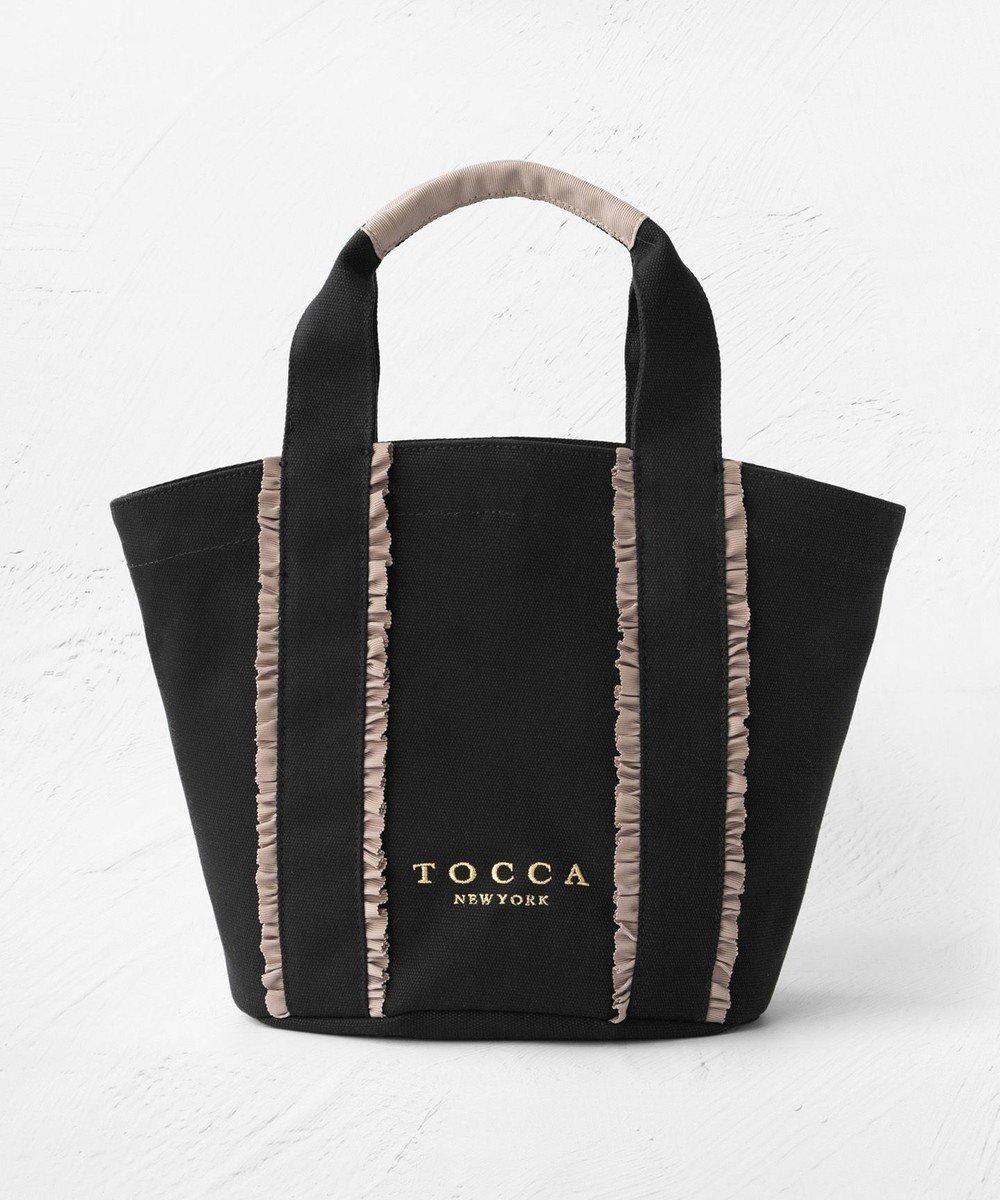 【トッカ/TOCCA】のTRILL TRIM CANVASTOTE キャンバストートバッグ インテリア・キッズ・メンズ・レディースファッション・服の通販 founy(ファニー) ファッション Fashion レディースファッション Fashion for Women バッグ Bags シンプル Simple, Minimal 財布 Wallet, Purse デニム Denim, Jeans Material トリミング Trimming, Decorative Edge フェミニン Feminine, Girly フォルム Silhouette, Form フリル Frill, Ruffle ポケット Pocket, Pocket Detail モダン Modern, Contemporary S/S・春夏 SS, Spring/Summer, Warm Season 新作・新入荷 New Arrivals / New In おすすめ Recommended / Our Picks 夏 Summer ビジネス 仕事 通勤 Business / Work / Commuting 2026年 2026 ブラック系5|ID: prp329100004763099 ipo3291000000034474557