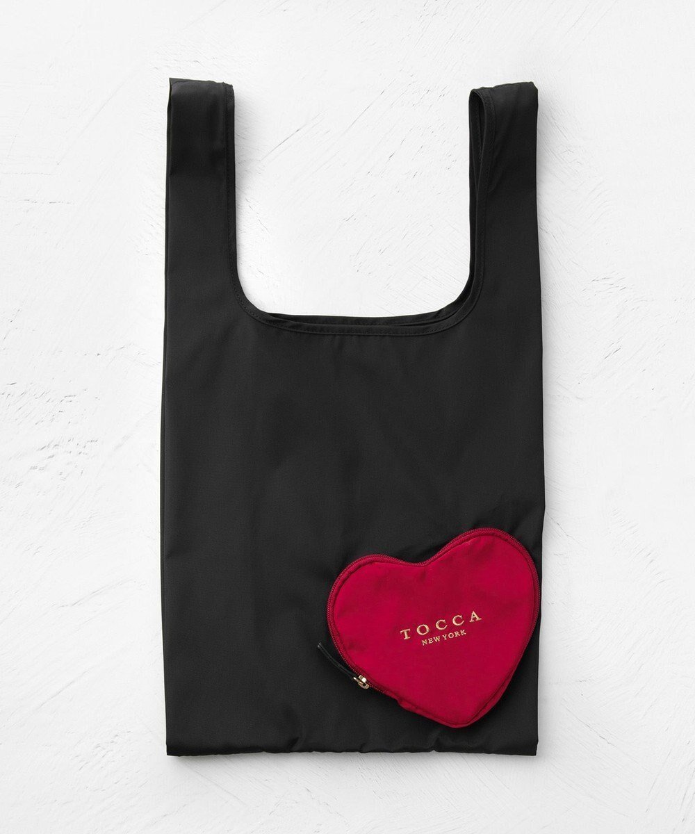 【トッカ/TOCCA】の【八木アリサさん着用】【WEB&一部店舗限定・A4サイズ対応】AVEC CUORE ECOBAG エコバッグ インテリア・キッズ・メンズ・レディースファッション・服の通販 founy(ファニー) 　ファッションモデル・俳優・女優　Models　女性　Women　八木アリサ　Yagi Arisa　ファッション　Fashion　レディースファッション　Fashion for Women　バッグ　Bags　アウトドア　Outdoor Clothing　シンプル　Simple, Minimal　財布　Wallet, Purse　フロント　Front, Front Design　ポケット　Pocket, Pocket Detail　モチーフ　Motif, Design Theme　おすすめ　Recommended / Our Picks　旅行　Travel　ビジネス 仕事 通勤　Business / Work / Commuting　ブラック系|ID: prp329100004763101 ipo3291000000034745970