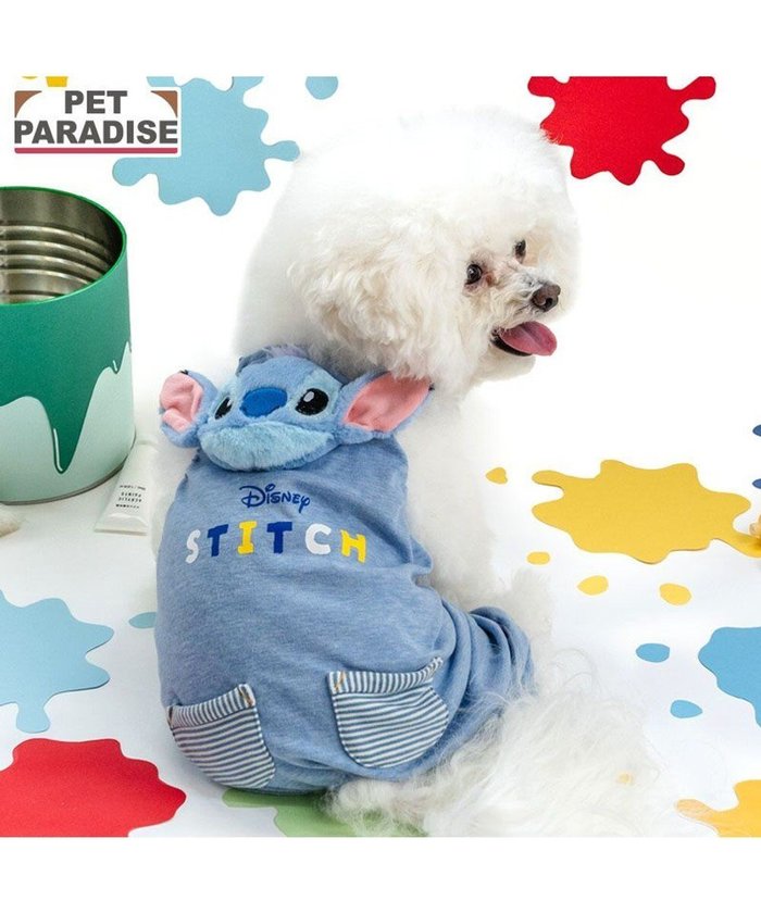 【ペットパラダイス/PET PARADISE / GOODS】のディズニー スティッチ 顔 ロンパース 《水色》小型犬 インテリア・キッズ・メンズ・レディースファッション・服の通販 founy(ファニー) https://founy.com/ ロンパース Romper, Jumpsuit 犬 Dog 秋 Autumn A/W・秋冬 Autumn/Winter ホーム・キャンプ・アウトドア・お取り寄せ Home Living / Home & Lifestyle / Camping Gear / Outdoor Camping ペットグッズ Pet Supplies |ID: prp329100004763683 ipo3291000000034484386