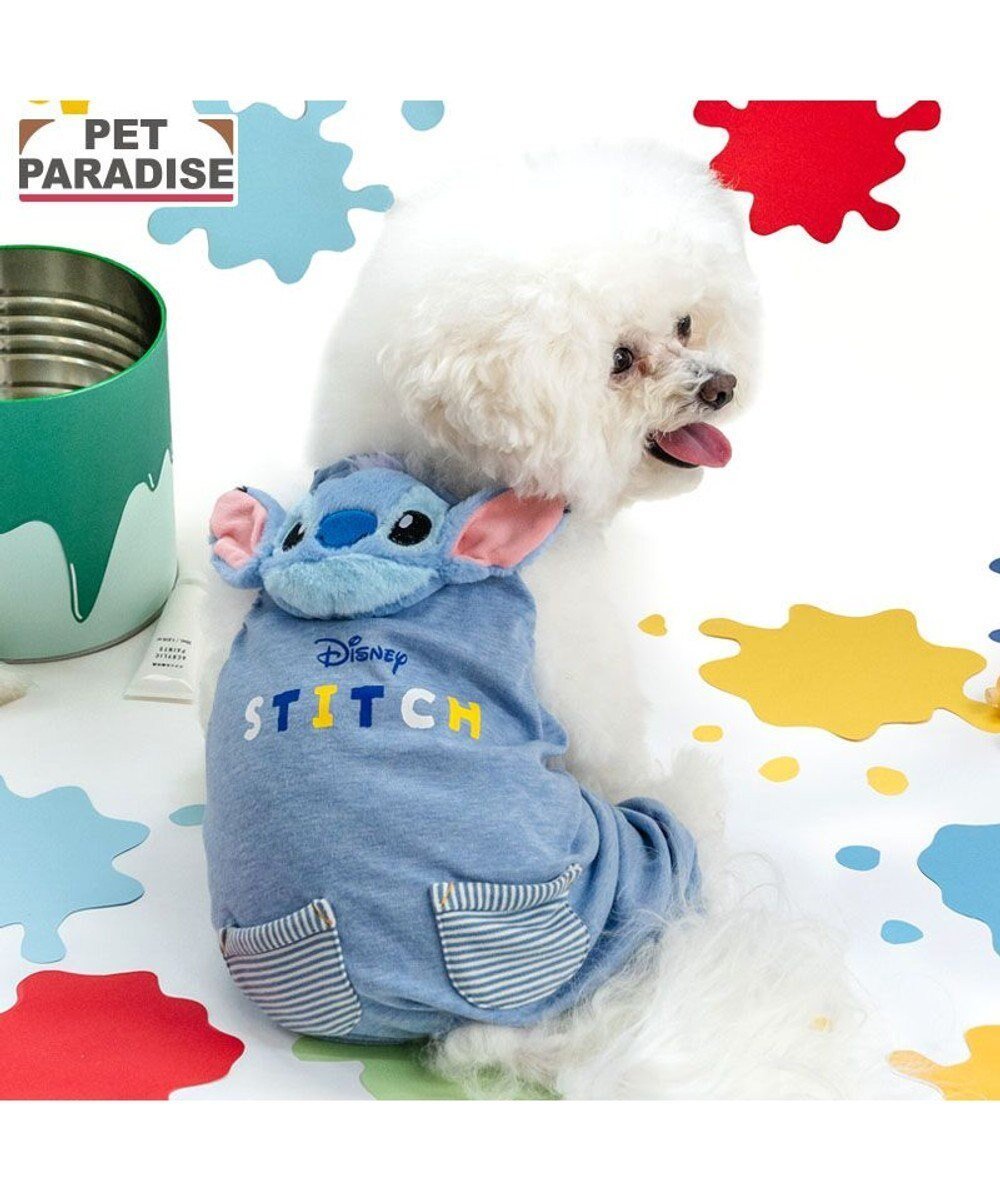 【ペットパラダイス/PET PARADISE / GOODS】のディズニー スティッチ 顔 ロンパース 《水色》小型犬 インテリア・キッズ・メンズ・レディースファッション・服の通販 founy(ファニー) ロンパース Romper, Jumpsuit 犬 Dog 秋 Autumn A/W・秋冬 Autumn/Winter ホーム・キャンプ・アウトドア・お取り寄せ Home Living / Home & Lifestyle / Camping Gear / Outdoor Camping ペットグッズ Pet Supplies グレイッシュブルー|ID: prp329100004763683 ipo3291000000034484387