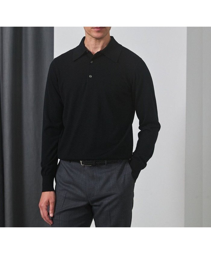 【五大陸/gotairiku / MEN】のオリジナル設計【洗える/チクチクしにくい/ピリングしにくい】イタリア糸 ハイゲージ ニットポロ_WOOL100% インテリア・キッズ・メンズ・レディースファッション・服の通販 founy(ファニー) https://founy.com/ ファッション Fashion メンズファッション Fashion for Men トップス・カットソー Cut & Sew Tops ニット・セーター / 定番トップス Knit Tops & Sweaters イタリア Italy インナー Innerwear 洗える Machine Washable 抗菌 Antibacterial, Bacteria-Resistant ジャケット Jacket, Outerwear スーツ Suit, Formalwear セーター Sweater, Knitwear ドレス Dress, One-Piece 人気 Popular, Best Seller パターン Pattern, Design Print フラット Flat, Flat Shoes ベーシック Basic, Essential ポロシャツ Polo Shirt, Collared Tee メンズ Men's, Menswear A/W・秋冬 Autumn/Winter エレガント 上品 Elegant ビジネス 仕事 通勤 Business / Work / Commuting |ID: prp329100004763690 ipo3291000000034484434