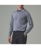 【五大陸/gotairiku / MEN】のオリジナル設計【洗える/チクチクしにくい/ピリングしにくい】イタリア糸 ハイゲージ ニットポロ_WOOL100% ライトグレー系|ID: prp329100004763690 ipo3291000000034484437