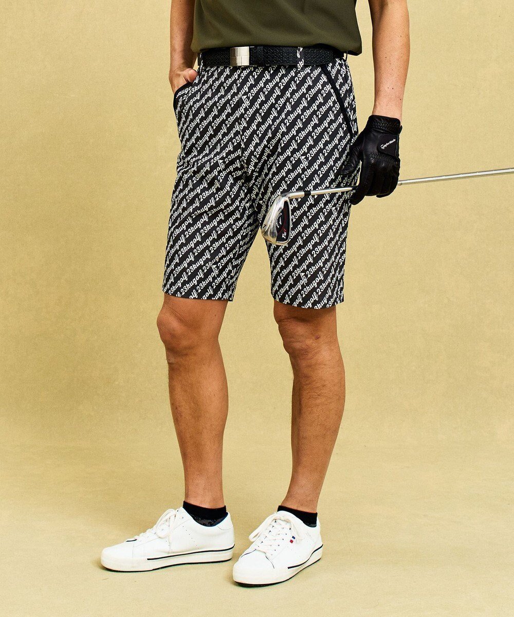 【23区 ゴルフ/23区GOLF / MEN】の【MEN】レジメロゴショートパンツ 人気、トレンドファッション・服の通販 founy(ファニー) 　ファッション　Fashion　メンズファッション　Fashion for Men　ボトムス　Bottoms　ハーフパンツ・ショートパンツ　Shorts & Half Pants　ゴルフ　Golf　シンプル　Simple, Minimal　ストライプ　Stripe, Striped Pattern　ストレッチ　Stretch, Stretchy Fabric　スポーツ　Sports, Activewear　スマホ　Smartphone, Mobile Device　フィット　Fit, Slim Fit　プリント　Print, Printed Pattern　ポケット　Pocket, Pocket Detail　夏　Summer　春　Spring　S/S・春夏　SS, Spring/Summer, Warm Season　 other-1|ID: prp329100004763694 ipo3291000000034484468