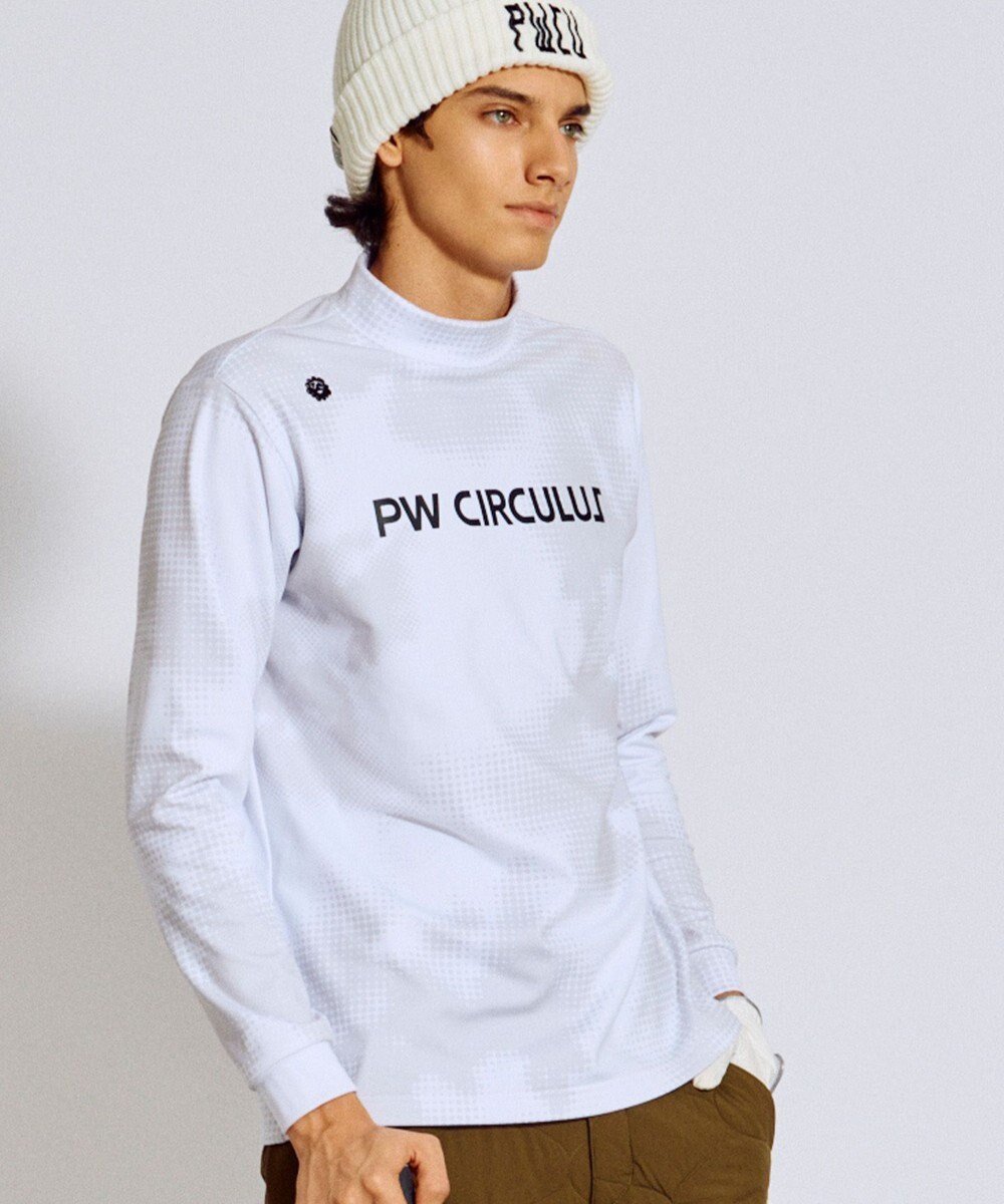 【ピーダブリュサーキュラス/PW CIRCULUS / MEN】の【MEN】Dot camouflage ロングスリーブモックネックT ゴルフ 人気、トレンドファッション・服の通販 founy(ファニー) ファッション Fashion メンズファッション Fashion for Men トップス・カットソー Cut & Sew Tops メンズシャツ Shirts インナー Innerwear カットソー Cut and Sewn Top クール Cool, Chic グラフィック Graphic, Graphic Design シンプル Simple, Minimal ストレッチ Stretch, Stretchy Fabric スポーティ Sporty, Casual Athletic ドット Polka Dot, Dot Pattern バランス Balance, Style Balance フロント Front, Front Design プリント Print, Printed Pattern モックネック Mock Neck, Short Turtleneck モノトーン Monotone, Black and White 冬 Winter / This Winter A/W・秋冬 Autumn/Winter 新作・新入荷 New Arrivals / New In ゴルフ Golf 2025年 2025 2025-2026秋冬・A/W Autumn/Winter 2025–26 AW25–26 other-1|ID: prp329100004763702 ipo3291000000034484513