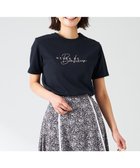 【エニィ スィス/any SiS】の【洗える】ベーシックロゴ刺繍 Tシャツ ネイビー|ID: prp329100004763707 ipo3291000000034484538