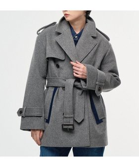 【リポトレンタアンニ/Ripo trenta anni】のDENIM PARTS MID CT ミドル丈ダブルコート 人気、トレンドファッション・服の通販 founy(ファニー) ファッション Fashion レディースファッション Fashion for Women アウター Coat / Outerwear Collection コート・ロングコート・ピーコート Long Coats, Peacoats & More レディースジャケット・軽アウター Jackets トレンチコート / 春秋の定番アウター Trench Coats シンプル Simple, Minimal ジャケット Jacket, Outerwear ダブル Double, Double-Breasted デニム Denim, Jeans Material トレンチ Trench, Trench Coat パッチワーク Patchwork, Mixed Fabric ミドル Middle Length, Mid Height A/W・秋冬 Autumn/Winter |ID:prp329100004763710