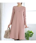 【ティアクラッセ/Tiaclasse】の【洗える】リブ切替デザインニットワンピース ピンク|ID: prp329100004763719 ipo3291000000034484629