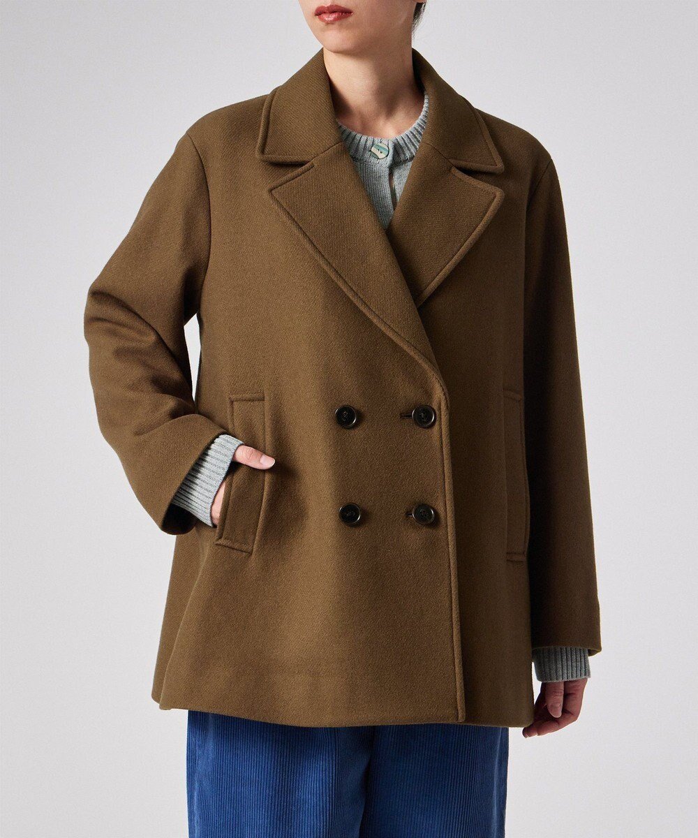 【ポール スミス/Paul Smith】のウールカルゼ ショート ピーコート インテリア・キッズ・メンズ・レディースファッション・服の通販 founy(ファニー) ファッション Fashion レディースファッション Fashion for Women アウター Coat / Outerwear Collection コート・ロングコート・ピーコート Long Coats, Peacoats & More レディースジャケット・軽アウター Jackets インナー Innerwear ショート Short, Short Length ジャケット Jacket, Outerwear トレンド Trend, Trending Now ボックス Boxy, Box Shape ロング Long, Long-Length ワイド Wide, Wide Fit エレガント 上品 Elegant 定番 Standard, Basic Item A/W・秋冬 Autumn/Winter ブラウン|ID: prp329100004763732 ipo3291000000034484704
