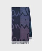 【ポール スミス/Paul Smith】のグラデーション ロゴ マフラー ネイビー|ID: prp329100004763739 ipo3291000000034484729
