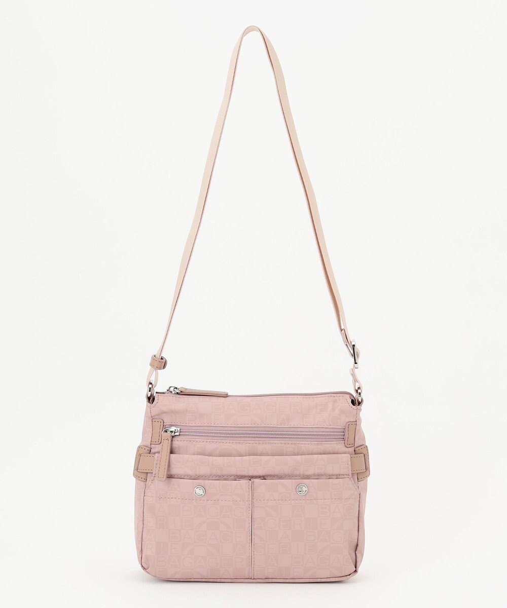 【ラ バガジェリー/LA BAGAGERIE】のモノグラム スクエアナイロンショルダー SSサイズ インテリア・キッズ・メンズ・レディースファッション・服の通販 founy(ファニー) ファッション Fashion レディースファッション Fashion for Women コンパクト Compact, Small Size コーティング Coating, Coated Finish シンプル Simple, Minimal スマート Smart, Elegant プリント Print, Printed Pattern ポケット Pocket, Pocket Detail マグネット Magnet, Magnetic Closure 定番 Standard, Basic Item 旅行 Travel 軽量 Lightweight, Ultra Light ピンク|ID: prp329100004763762 ipo3291000000034484855