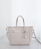 【メゾンドフルール/Maison de FLEUR】の撥水加工リボンチャームマルチポケットトートS Grayish Pink|ID: prp329100004763767 ipo3291000000034484878