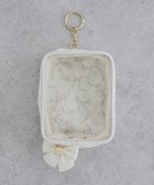 【メゾンドフルール/Maison de FLEUR】のリボンプリントクリアポーチ Ivory|ID: prp329100004763779 ipo3291000000034484924